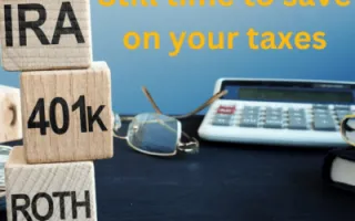 Still time to save on your taxs!