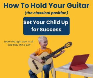 🎸 How to Hold the Guitar in the Classical Position (For Kids!)
