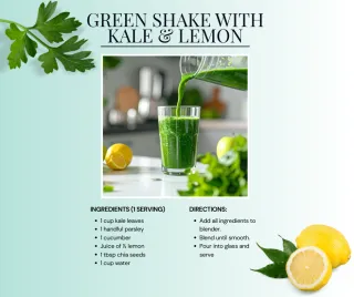 Boost Health with Kale Lemon Shake