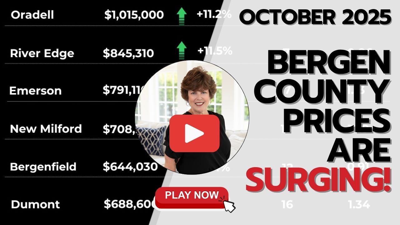 Central Bergen County Real Estate Market Update: Prices Rising, Inventory Tight & Key Towns Surging