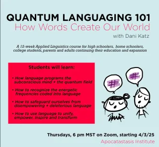Wanna learn about the power of language with me, IN REAL TIME???