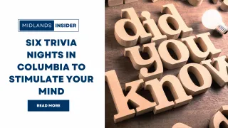 Six Trivia Nights In Columbia To Stimulate Your Mind