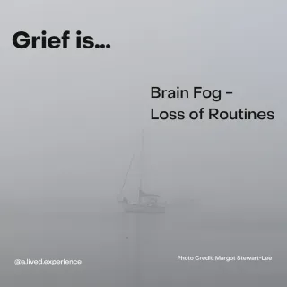 Grief is…Brain Fog - Loss of Routine