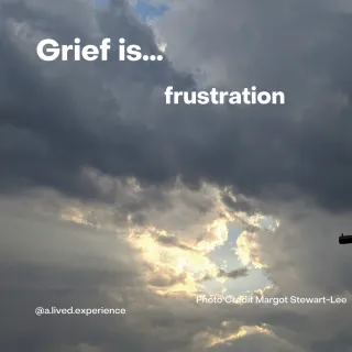 Grief is…frustration
