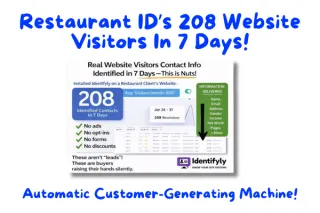 Restaurant ID’s 208 New Customers In 7 Days!