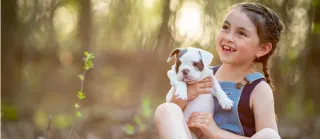 Introducing children and puppy