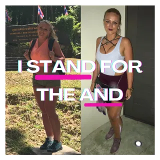 I stand for the and