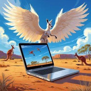 The Great White Flying Wallaby