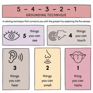 5 "Grounding" Exercises & The 5, 4, 3, 2, 1 Technique