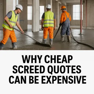 Why Competitive Screed Quotes Can Still Derail Your Fit-Out Programme