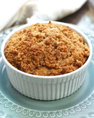 Pumpkin Coffee Cake For One
