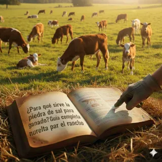 ¿Para qué sirve la piedra de sal para ganado?
