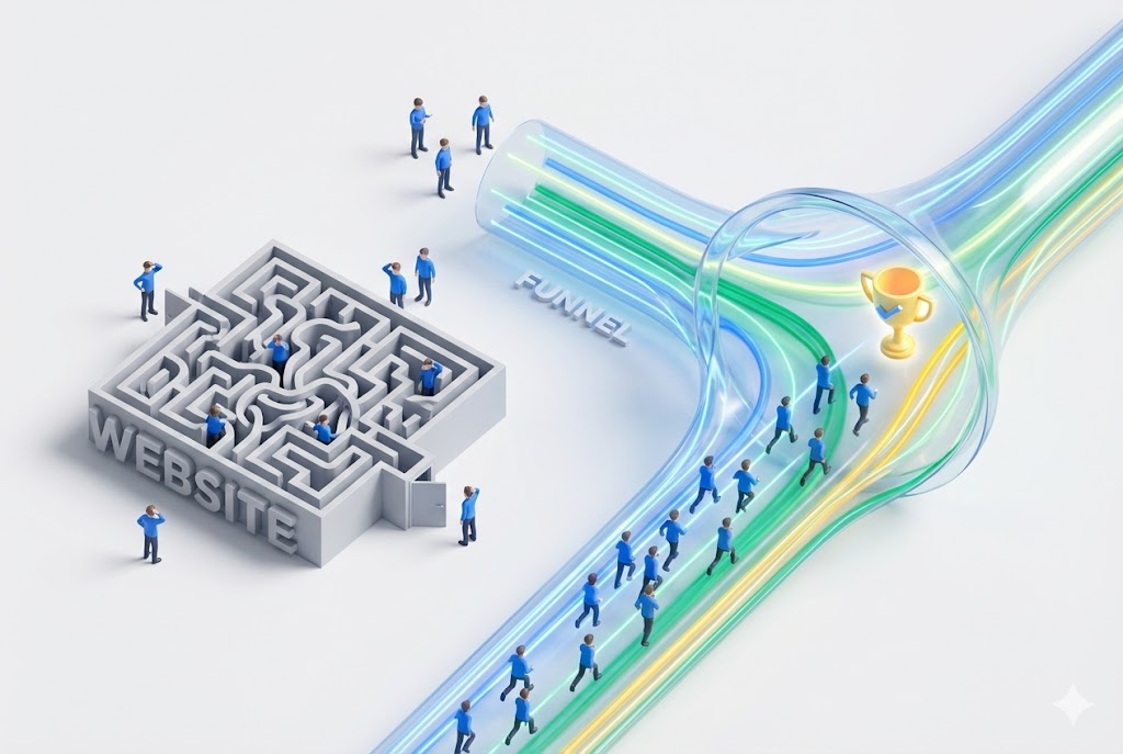  Website vs Funnel: Why Local Businesses Need GoHighLevel 