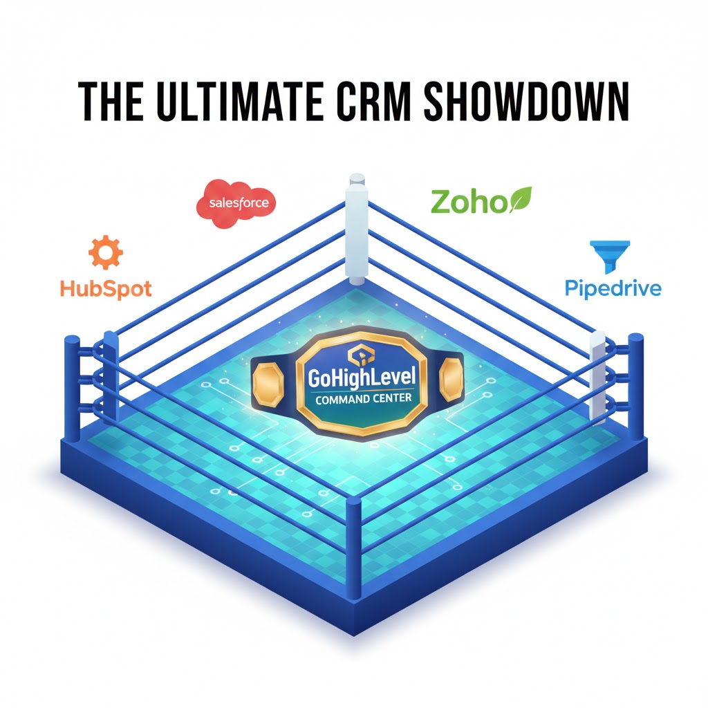 GoHighLevel vs. Salesforce, HubSpot, Zoho: Agency CRM Pricing Guide in 2026