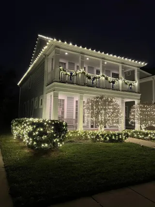 Illuminate Your Holiday: The Brilliance of Pure White Christmas Lights