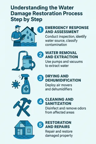 Understanding the Water Damage Restoration Process Step by Step