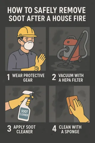 How to Safely Remove Soot After a House Fire