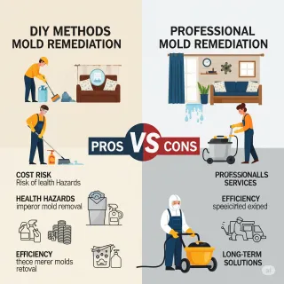 DIY vs. Professional Mold Remediation: Pros and Cons