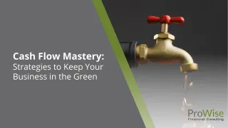 Cash Flow Mastery: Strategies to Keep Your Business in the Green