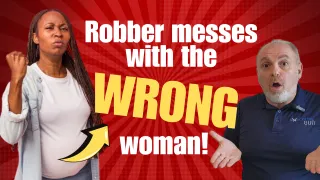 Robber Messes With The Wrong Woman.