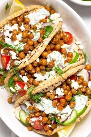 Roasted Chickpea Gyros
