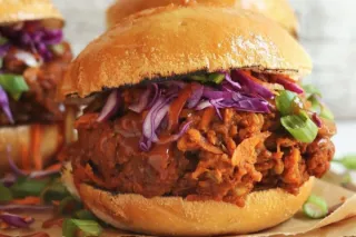 Vegan 'Pulled Pork' Sandwich