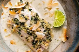Fish with Coconut-Shallot Sauce