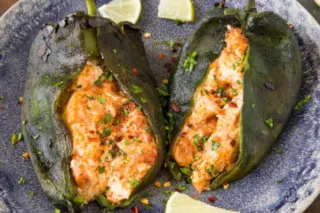 Seafood Stuffed Poblanos