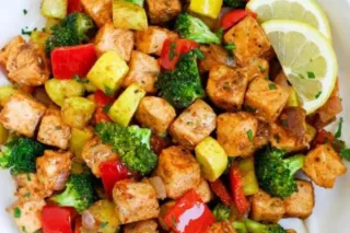 Skillet Salmon with Vegetables
