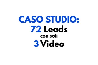 Caso Studio: Come Abbiamo Generato 72 Lead Qualificati con Soli 3 Video