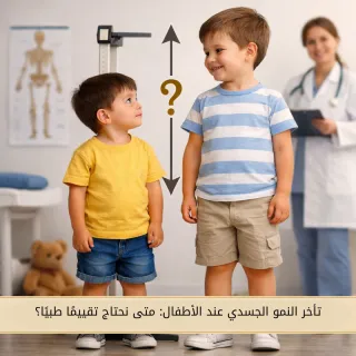 تأخر النمو الجسدي عند الطفل، متى يحتاج إلى تقييم طبي؟
