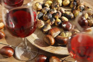 New wine and roasted chestnuts