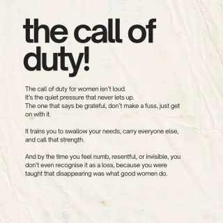 Living a Life led by Duty