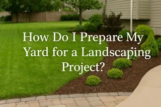 How Do I Prepare My Yard for a Landscaping Project?