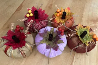 Handmade Fabric Pumpkins for Cosy Autumn Décor