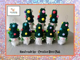 Handmade Christmas Gnomes by Creative Bees Club