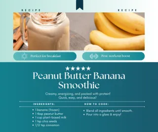 Energize with a Nutritious PB Banana Smoothie