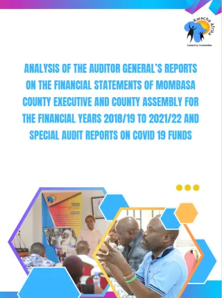 ANALYSIS OF THE AUDITOR GENERAL’S REPORTS