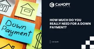 HOW MUCH DO YOU REALLY NEED FOR A DOWN PAYMENT?