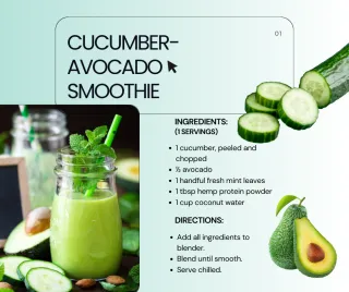 Boost Health with Cucumber Avocado Smoothie
