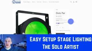 Easy Setup Stage Lighting – The Solo Artist