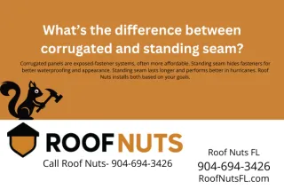 What’s the difference between corrugated and standing seam?