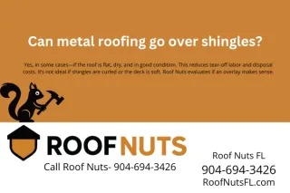 Can metal roofing go over shingles?