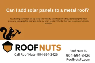 Can I add solar panels to a metal roof?