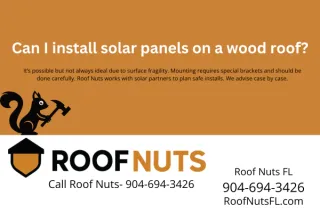 Can I install solar panels on a wood roof?
