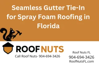 Florida Spray Foam Roof Seamless Gutter Tie-In Services | Roof Nuts FL