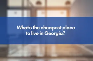 What's the cheapest place to live in Georgia?  