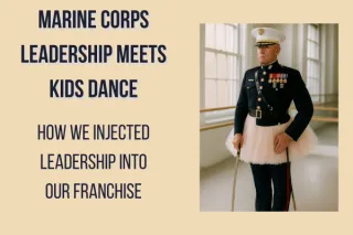 Bringing Marine Corps Leadership To Day Care Dance