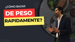 ¿Cómo bajar de peso rapidamente?