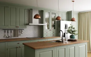 Stylish Green Kitchen Cabinets for Modern Florida Homes